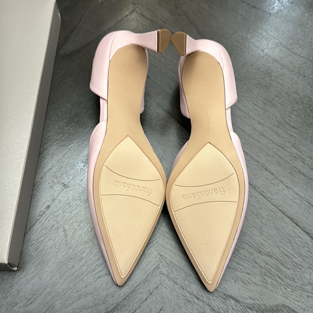 FRANCO SARTO Trix Pumps Women's Shoes In Pink Leather - Picture 3 of 7